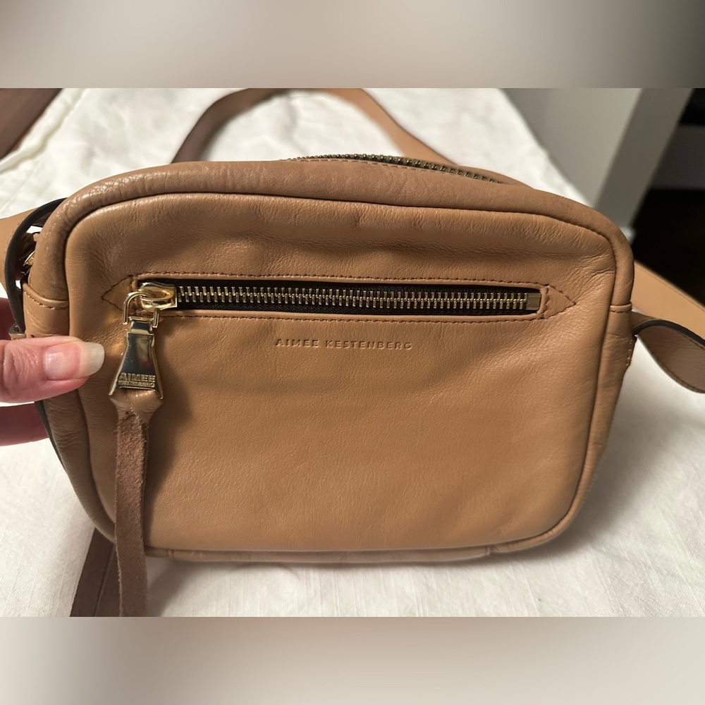 Aimee Kestenberg Camel Leather Handbag